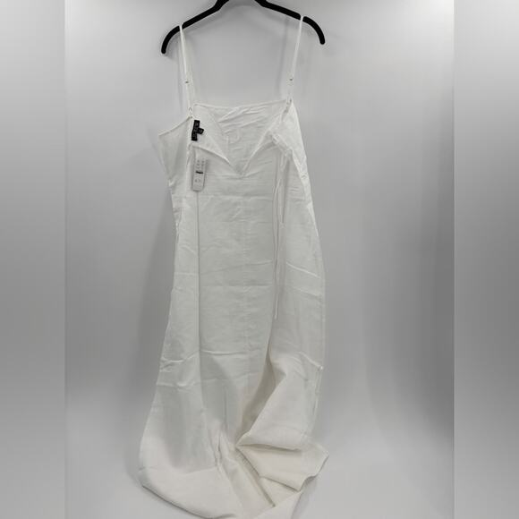 J.Crew Linen-cotton blend tie-back midi dress - Picture 7 of 8